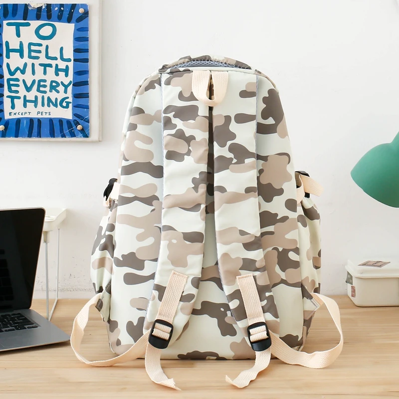 Fashion Waterproof Women Backpack For Teenager Kawaii Girl Female School Bag Nylon Black Cute Students Bookbag Colourful Blue