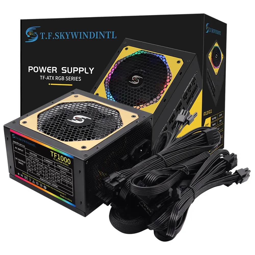 TF1000 TF-ATX RGBシリーズ 電源ユニット T.fです。SKYwintl-電源,rgb,atx,モジュラーsuスイッチ,ゲーム
