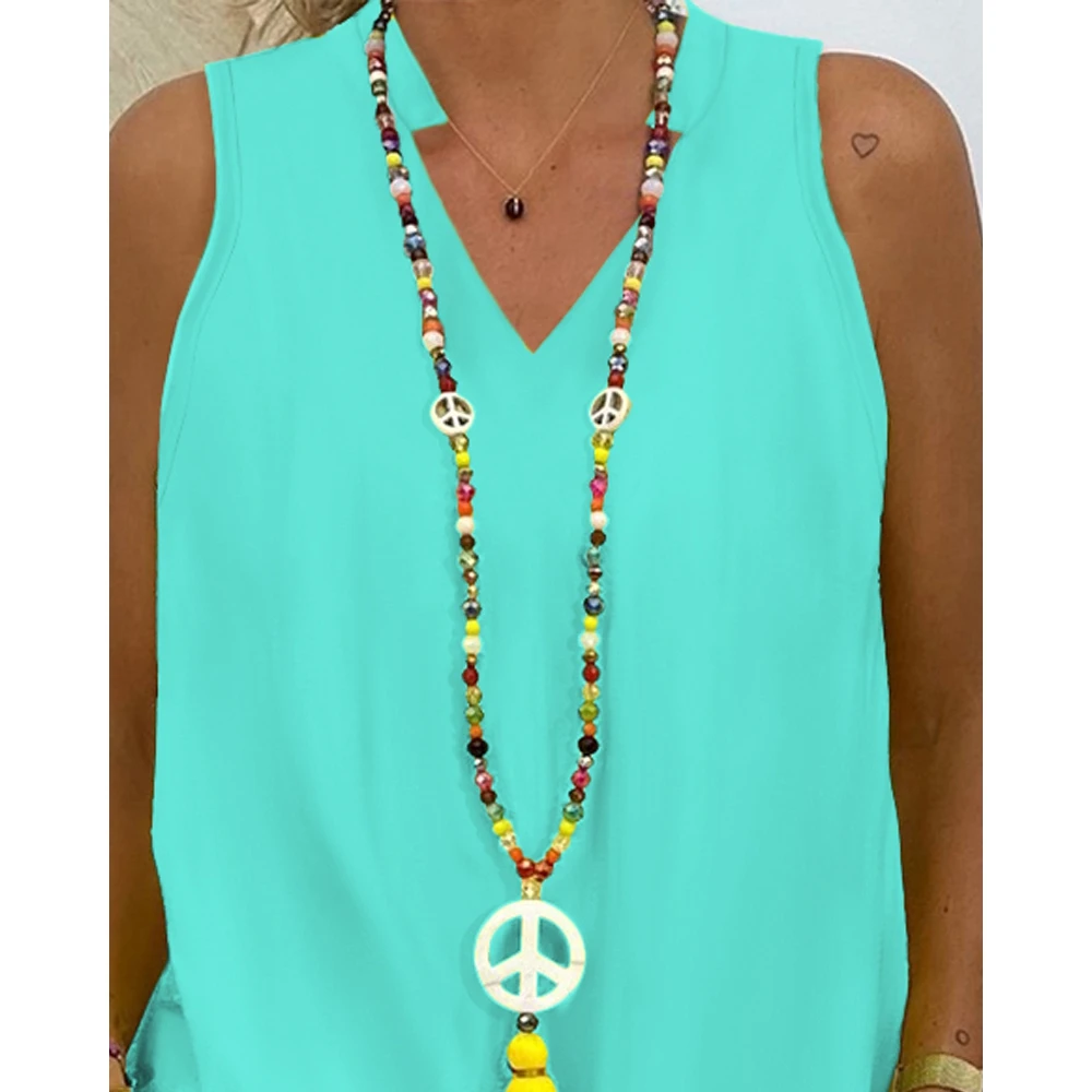 Women Casual Solid Two Pieces Set Summer Fashion Sleeveless V-Neck Top & Pocket Design Shorts Set Outfits Woman Sexy Clothing