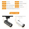 Set Spot Led Track Light Rail 220v Led Ceiling Adjustable Spotlights 30W Fixture Bedroom Kitchen Store Living Room Decor Light 4