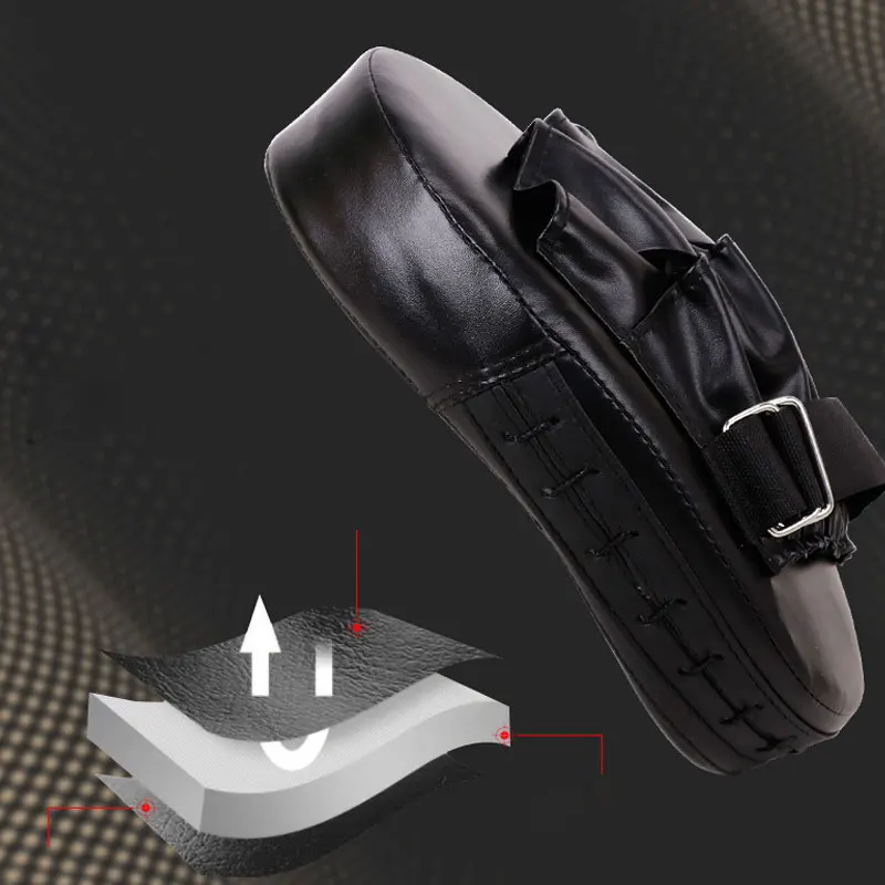 Description Picture 5 of item1 PC Boxing Hand Target Sanda Arc Muay Thai Boxing Target Boxing Target Taekwondo Training Equipment Foot Target