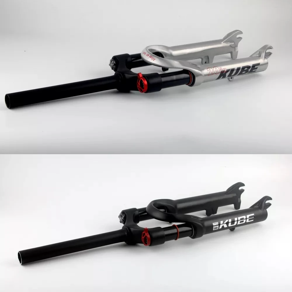 Fourche Suspendue 20 Pouces Pour Vélo Pliant/BMX - Ressort Mécanique - 110mm - Noire
