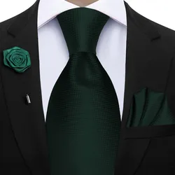 Elegant Peacock Blue Plaid Men's Accessory Set - Tie & Pocket Square Collection (14)