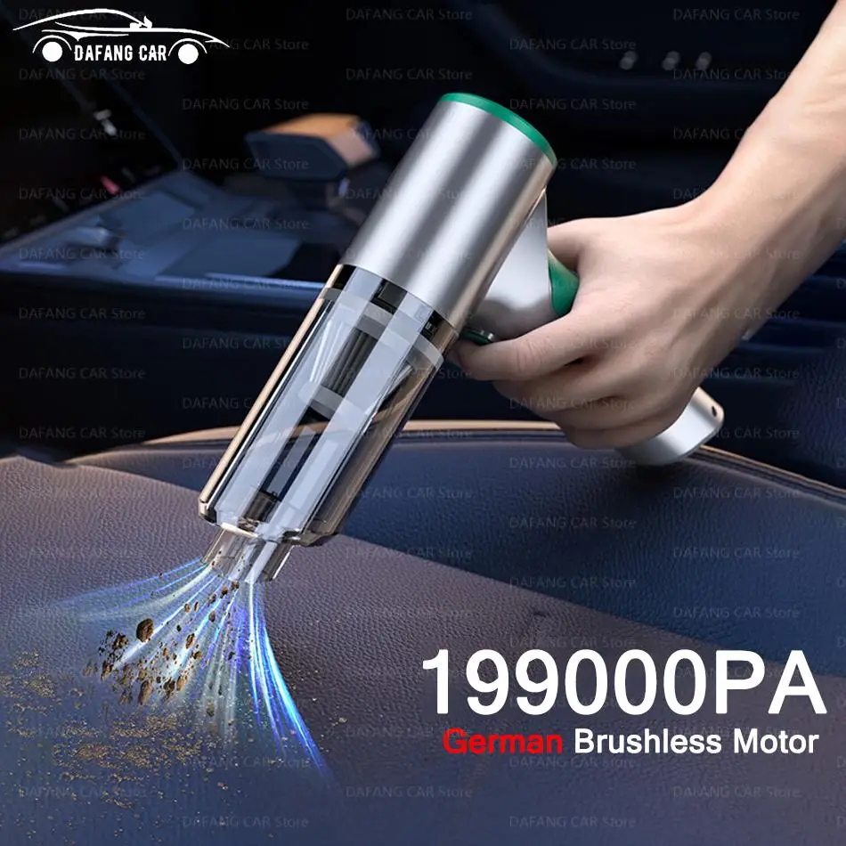 

2023 New 199000PA 3in1 Car Vacuum Cleaner Powerful Cleaning Machine Car Robot Wireless High-power Strong Suction Vacuum Cleaner