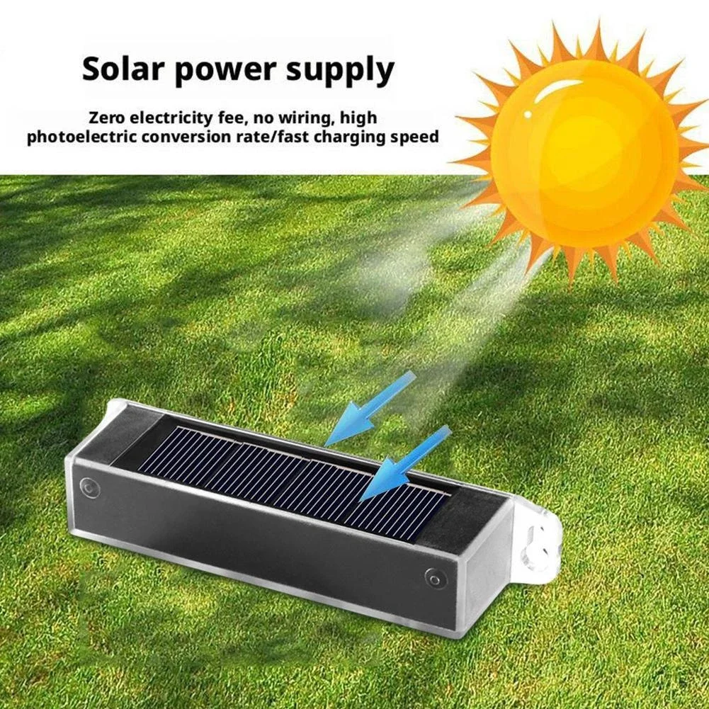 1/2/3LEDS Solar Wall Lamp Outdoor Waterproof Lighting Waterproof Outdoor For Home Garden Yard Decoration Warm White LED Light