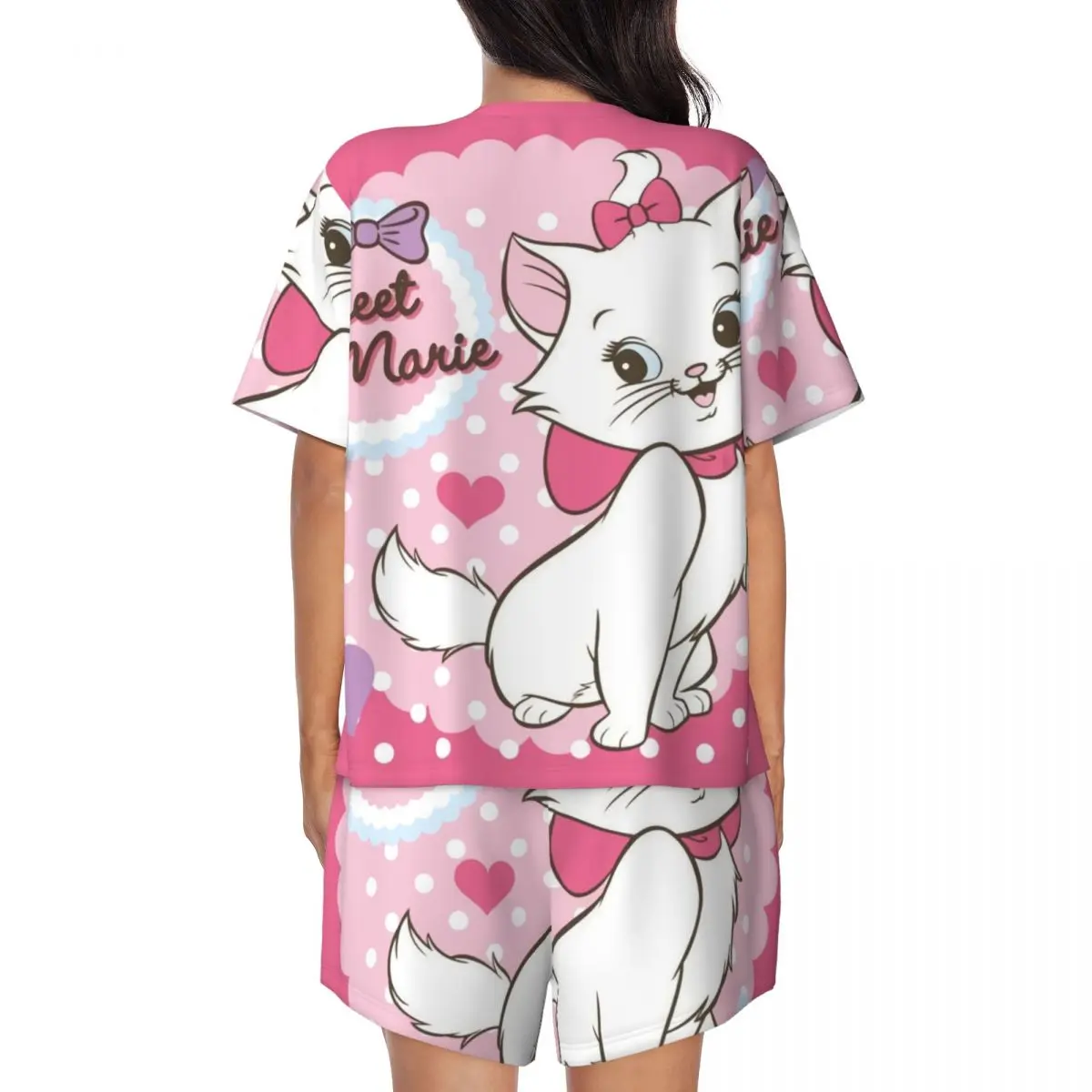 Sleepwear Marie Pyjamas Womens Girls Disney Marie The Cat From