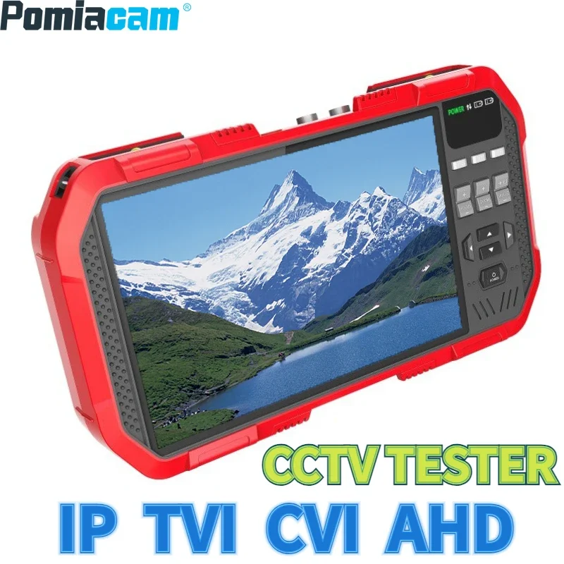 A82 Hd Combine Tester 7 Pollici Cctv Tester Monitor Multimetro H.265 4K Ip Camera Tester 8Mp Tvi Cvi 5Mp Ahd Cvbs Rs485 Data Monitor