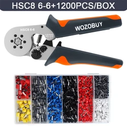 Ferrule Sleeves Terminal Crimping Tools - Mini Electrical Wire Repair Pliers (HSC8 6-6 1200pcs)