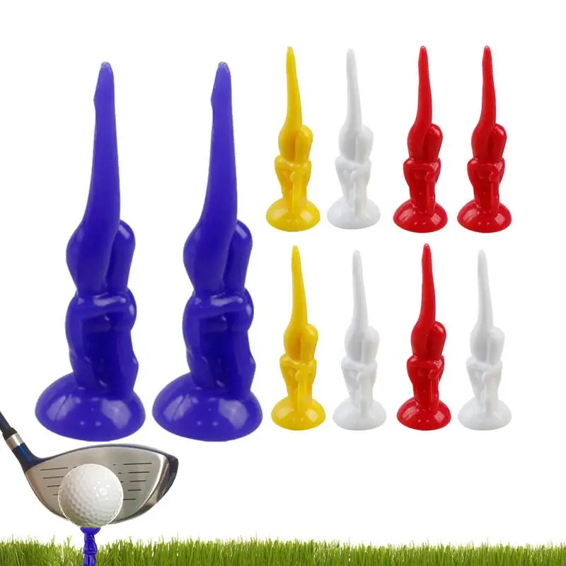 

Cute Golf Tees 10PCS Beauty Shape Funny Golf Accessories Reusable Golf Tees For Greens Lawn Wear-Resistant Golf Equipment For
