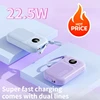 Large Capacity Digital Mini 10000mAh Mobile Power Bank with Built-in 22.5W Fast Power Bank Cable 1