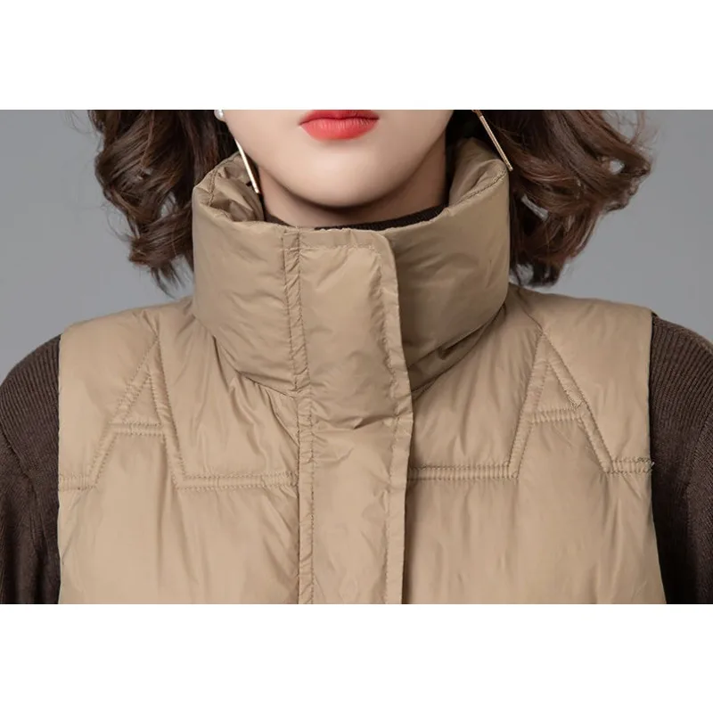 2023 New Women Vest Cotton Jacket Winter Jacket Female Middle-aged Mother Short Length Parkas Loose Outwear Appear Thin Overcoat