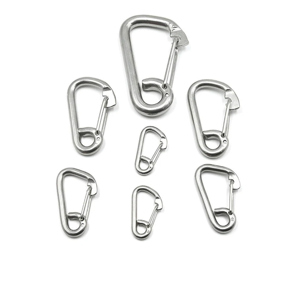 Description Picture 3 of itemCarabiner Screw Connector 304 Stainless Steel Snap Hook Carabiner 6mm 8mm 10mm 12mm 14mm Climbing Hook Home Hardware Part