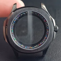 Stainless Steel Sapphire Glass Waterproof Watch Case with Inner Ring 39.5MM (NO.11)