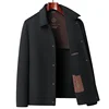 New Arrival Handmade Double-sided Autumn and Winter, Men's Detachable Down Liner, Thickened Woolen Fabric Jacket Size MLXL2XL3XL 5