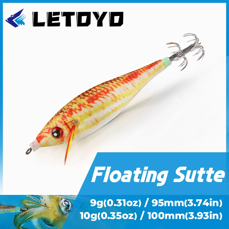 LETOYO, señuelo de Calamar de 10g 16g 21g,pajaritos pesca calamar