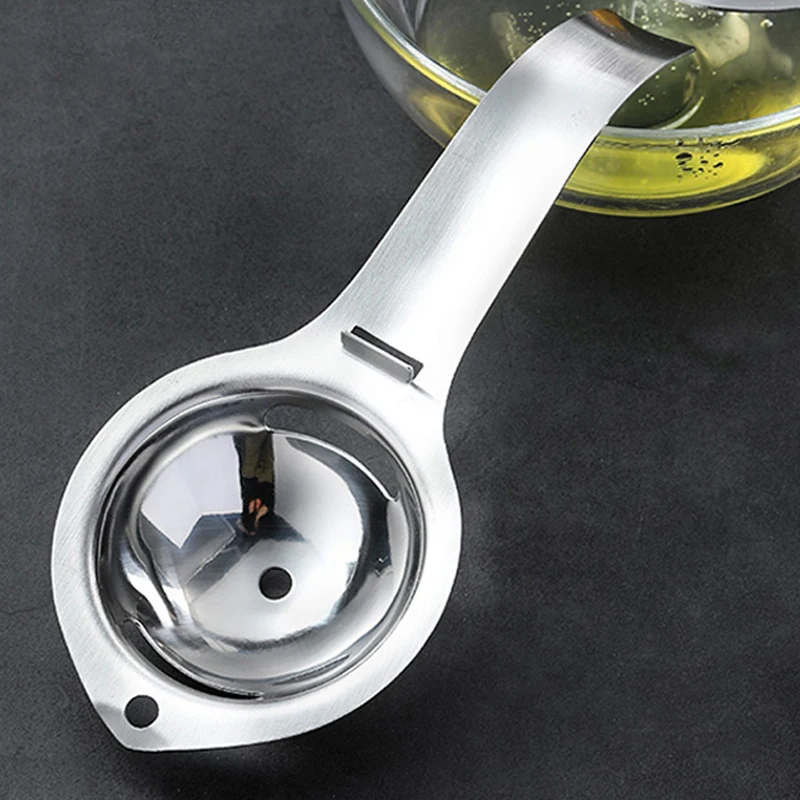 Egg Separator Stainless Steel Long Handle Divider Filter Kitchen Tools Baking Cooking Gadgets eggshell separator egg separator