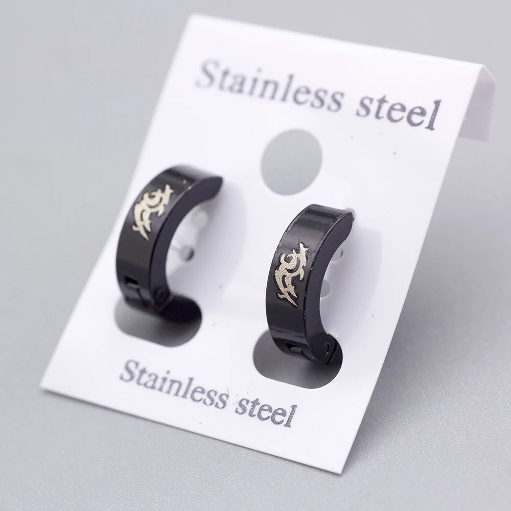 wholesale bulk lots 36 pairs(72pcs ) individual mixed designs men's women's punk rock stainless steel jewelry stud earrings