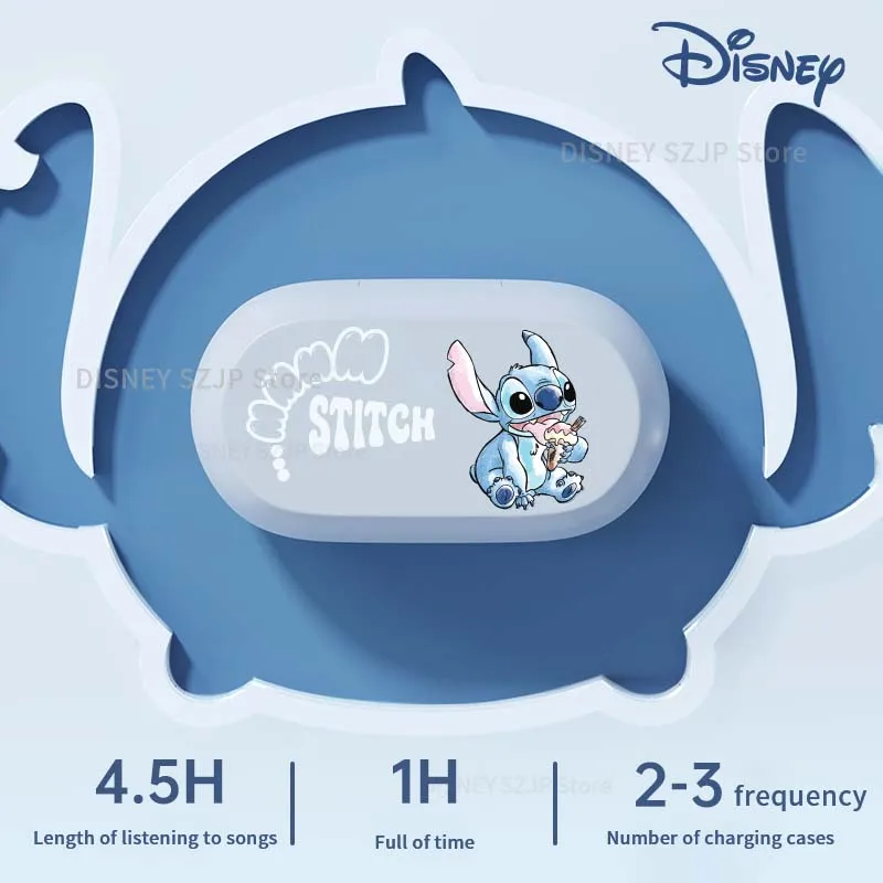 Disney Lilo & Stitch Angel 5.3 Fones de Ouvido sem Fio Bluetooth D29 Stereo hd Chamada Headconjunto Toque Inteligente Fone de Ouvido Longa Resistência - Image 6