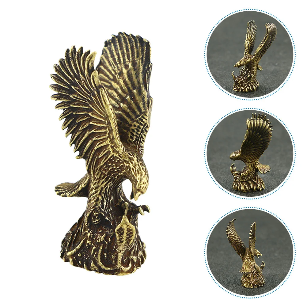 

Stamps for Crafts Copper Ornament Brass Figurine Statue Desktop Decor Vintage Style Eagle
