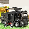 1/28 NOMADISMs Arocs Unimog Alloy Motorhome Touring Car Model Diecast Metal Toy Off-road RV Vehicles Model Sound Light Kids Gift 2