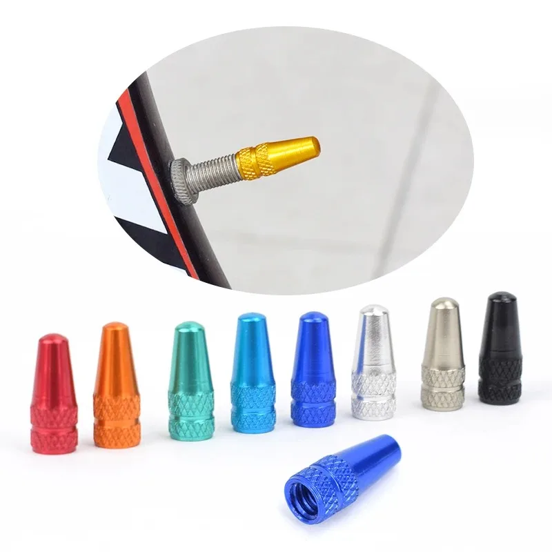 Set of CNC Aluminum Ultralight Bike Valve Stem Dust Covers (6/12 Pieces)