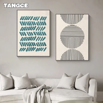 Minimalist Nordic Colorful Geometry Poster Print Geometric Wall Art Picture Abstract Canvas Painting Living Room Loft Decoration 2