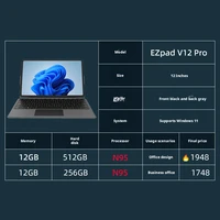 2026 New Pad v12Pro 2-in-1 Laptop Tablet 11.9" 12th Intel CPU N95 DDR5 FHD 2000*1200 16:9 3850mAh Windows 11 Mini Notebook - Image 6
