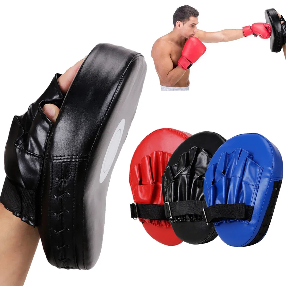 Curved Boxing Hand Target PU Leather 5-Finger Hand Target Breathable Curved Punching Mitts Boxing Pads for Martial Arts Training