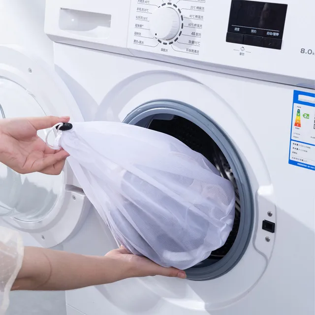 1Db Nagy Kapacitású Hálómosó Mosózsák Ruházat Mosás Ellátás Védelem Háló Fehérnemű Kabátok Függöny Húzószalagos Mosoda Kosár