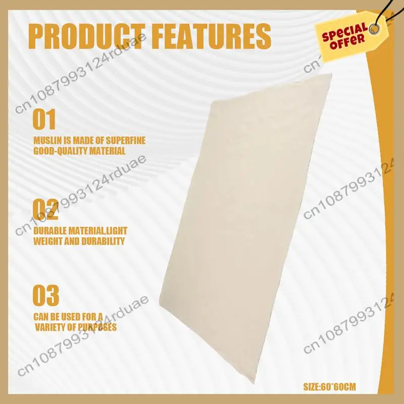 요리용 A75T 모슬린 천, 표백되지 않은 치즈 천, 여과용 면 재사용 및 세탁 가능 치즈 천