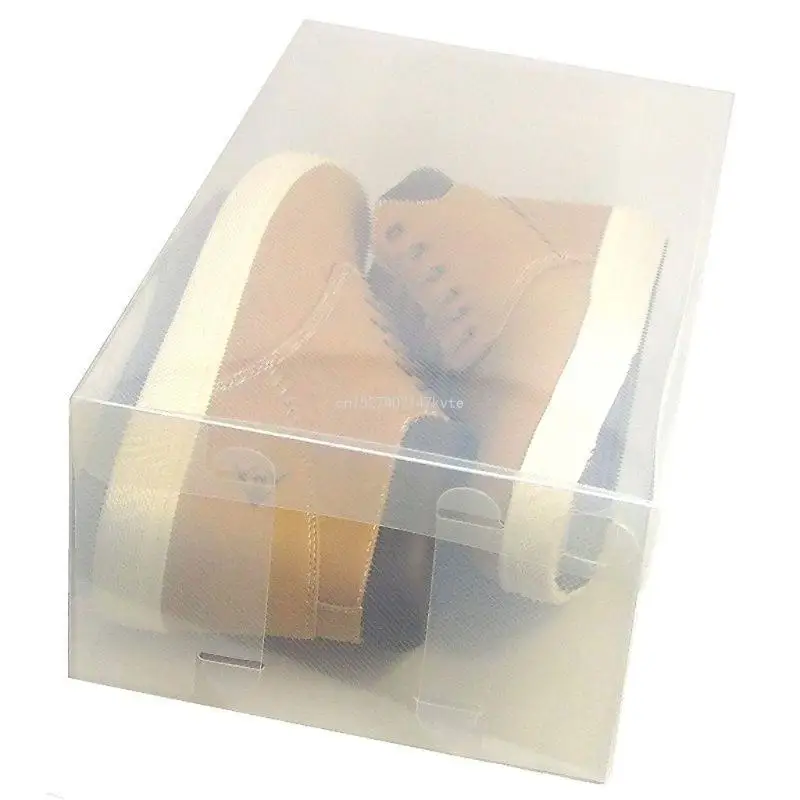 for Creative Clear Shoes Storage Box Stackable Rectangle Shoes Box for Closet Hard Plastic Shoe Boxes Shoe Hol 2