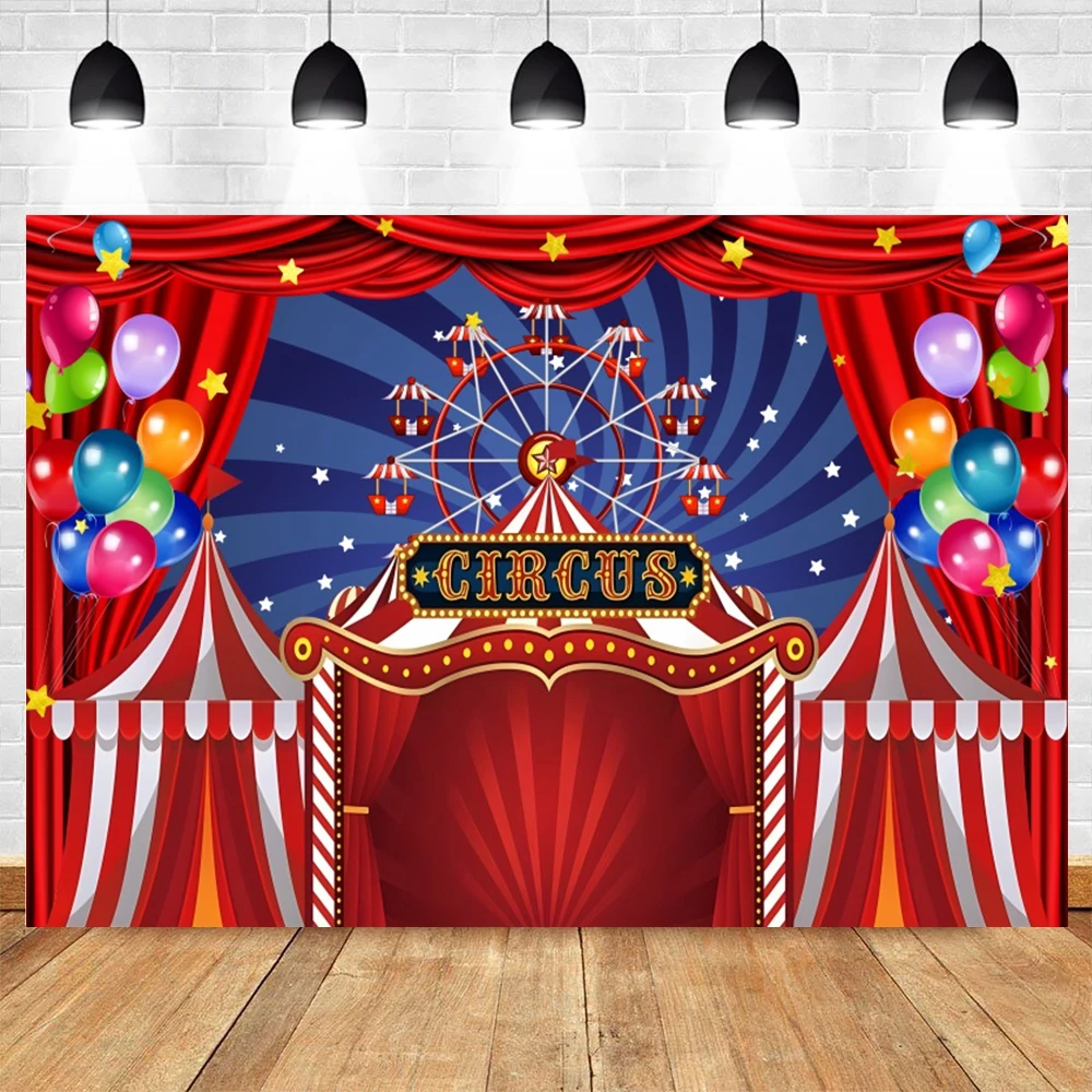 Mehofoto Sfondo Fotografico 7x5ft (2.2x1.5m) – Tenda A Righe Rosa, Bianco E Blu Per Feste E Foto Neonati