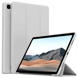 Magnetic Tablet Case with Flip Smart Cover and Auto Wake/Sleep 기능 (Light Gray)