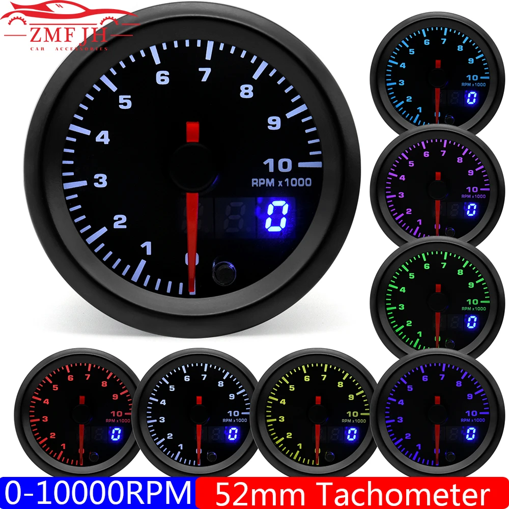 ライトポインター付きカータコメーター,0〜10000 rpm,2インチ