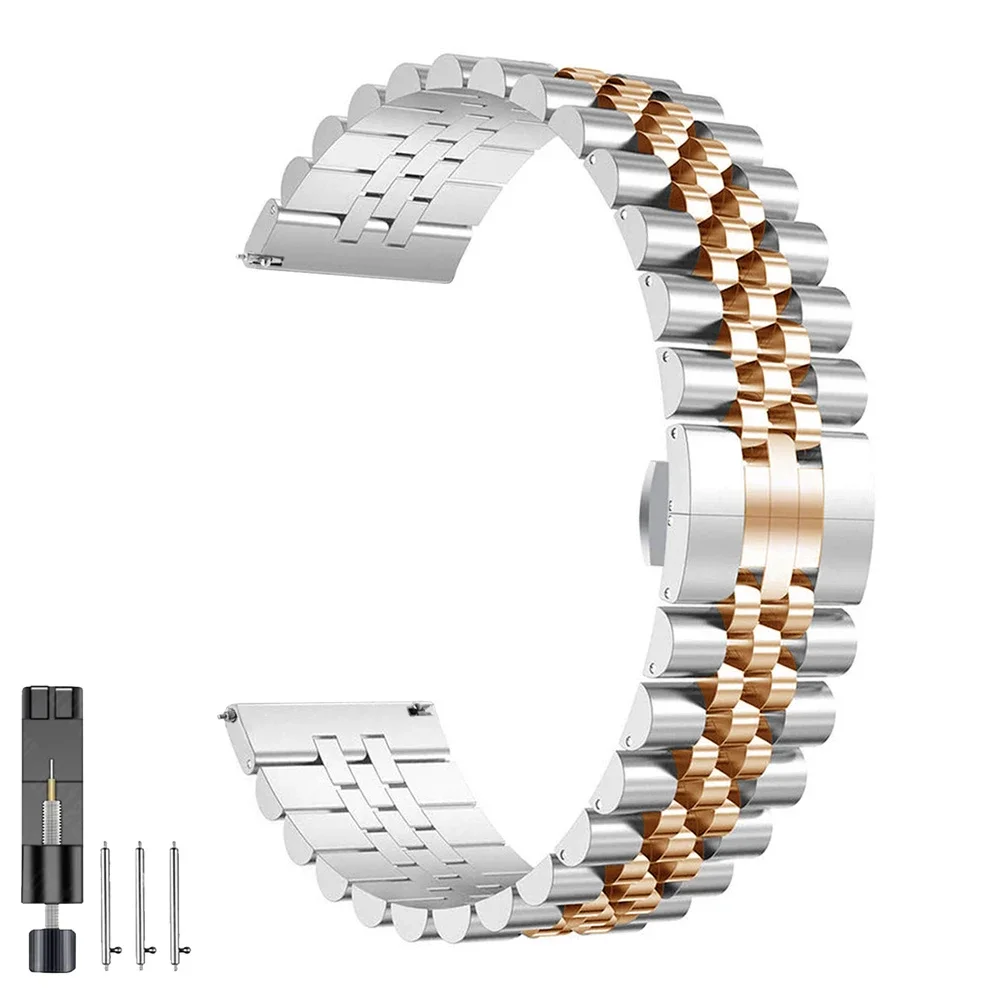 Stainless Steel Replacement Watch Strap - 20mm/22mm Bracelet Band
