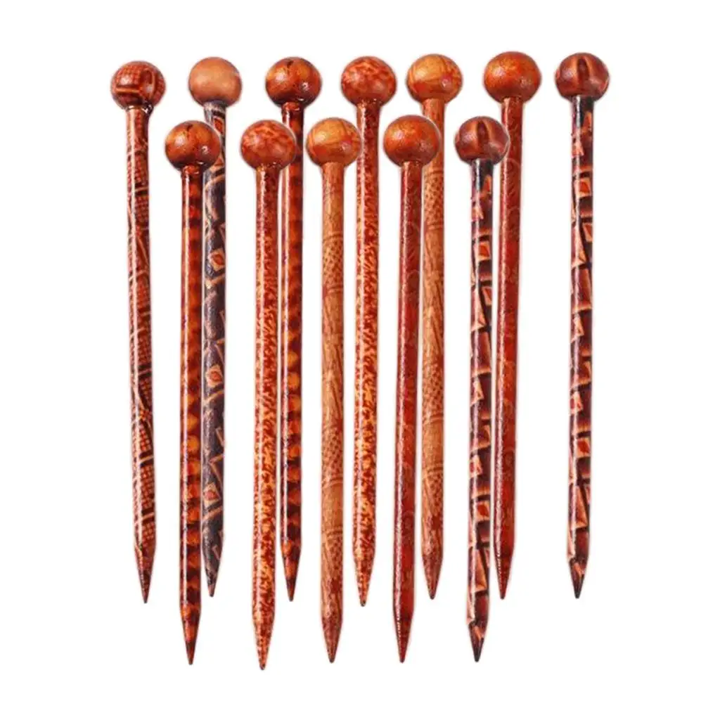 12Pieces 5.12inch Retro Hair Sticks Flowers Printed Wood Hairpin Chopsticks Wooden Hairpin Headdress DIY Accessories 12Pieces 5.12inch Retro Hair Sticks Flowers Printed Wood Hairpin Chopsticks Wooden Hairpin Headdress DIY Accessories