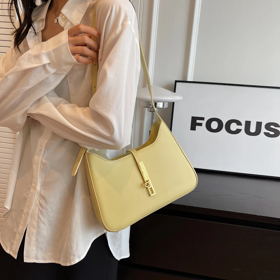 

Khaki Women Shopping Girl Pu Leather Top Handle Storage Handbag Totes Single Shoulder Bag
