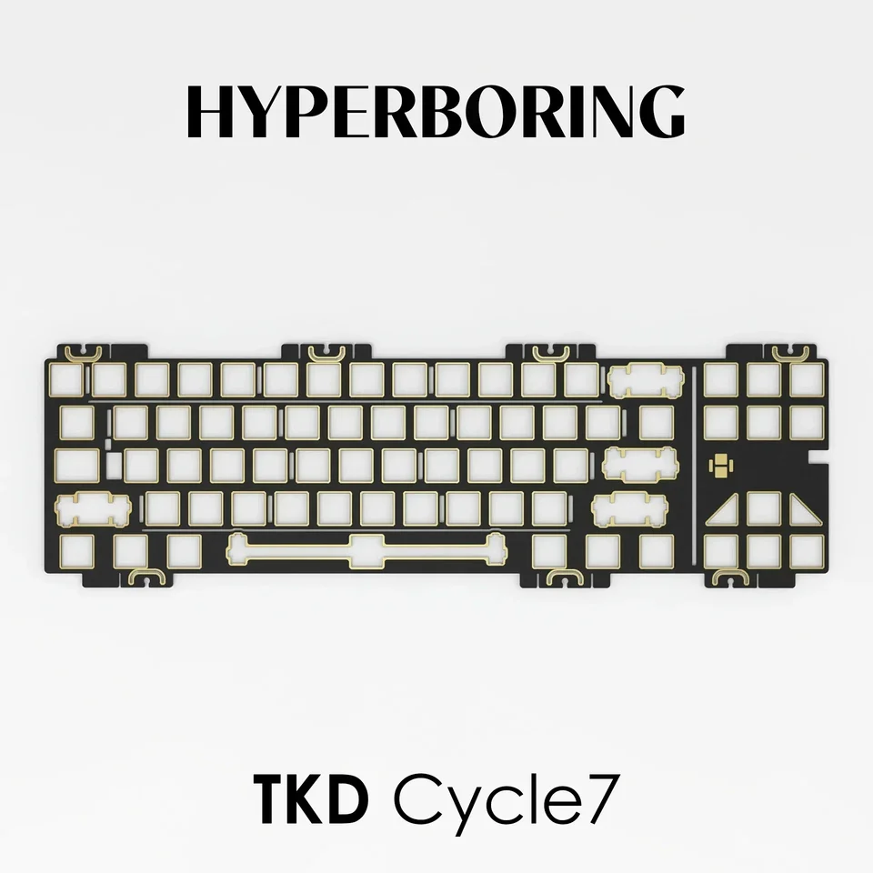 TKD Cycle7 キーボード プレート PP PC FR4 アルミニウム (PCB