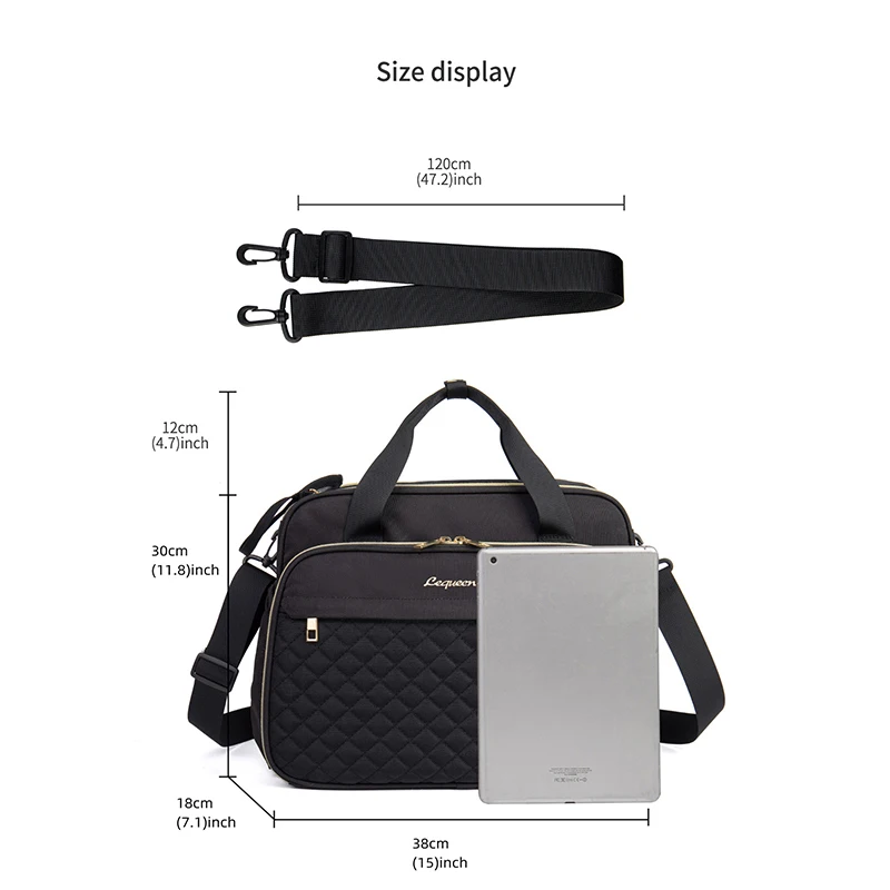 LEQUEEN Mommy Tote Bag Maternity Diaper Large Capacity Crossbody Bag Women Stroller Bag Organizer Baby Care Travel Handbag_voghion.com