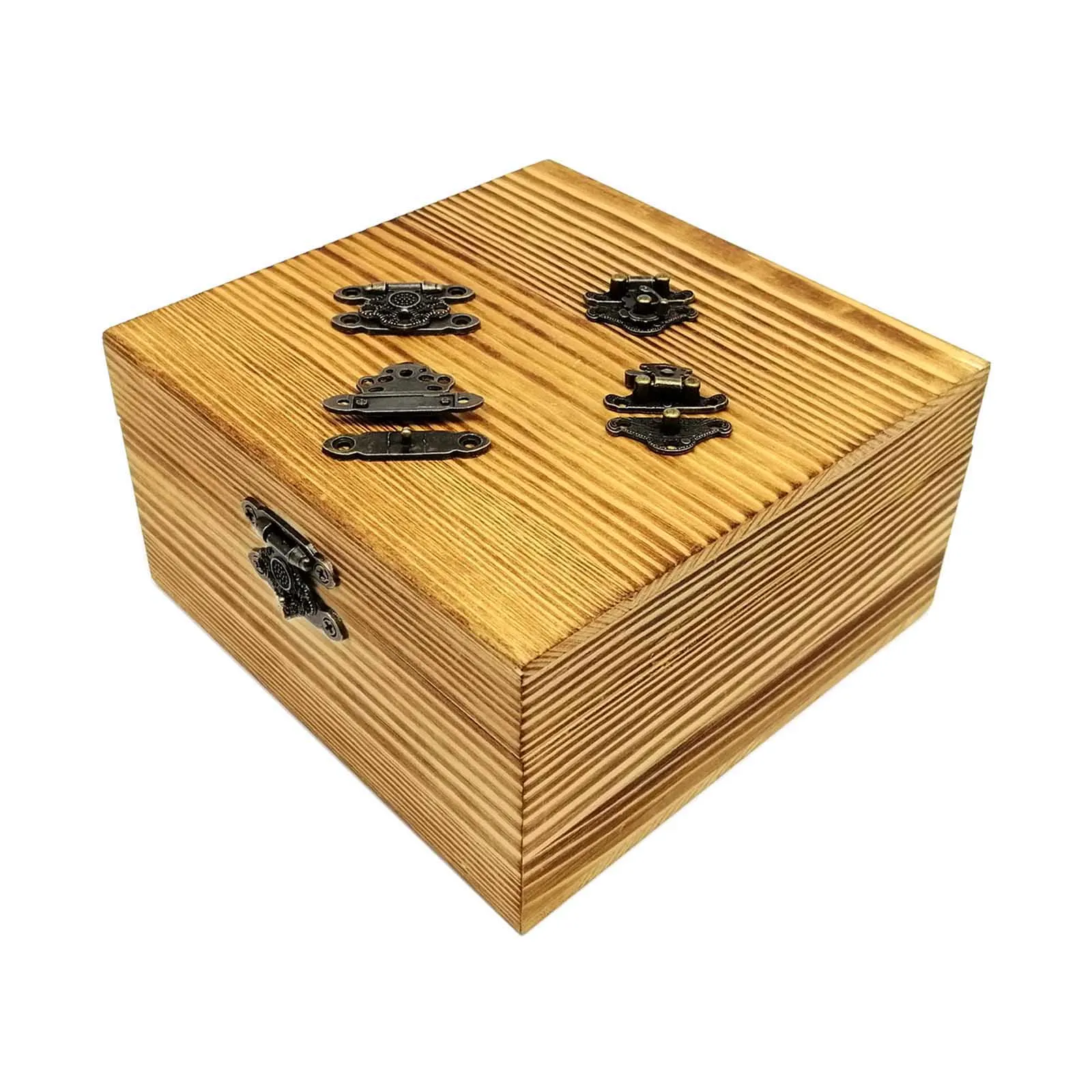 Loquets De Coffre Ancien Uxcell - Bronze, Métal, 2 Sets Avec Vis - Neuf
