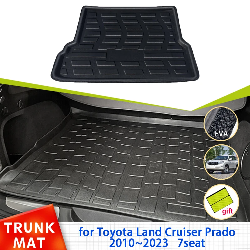 

for Toyota Land Cruiser Prado J150 7seat LC150 2010~2023 Accessories Car Rear Trunk Mats Floor Tray Liner Cargo Boot Carpet Mud