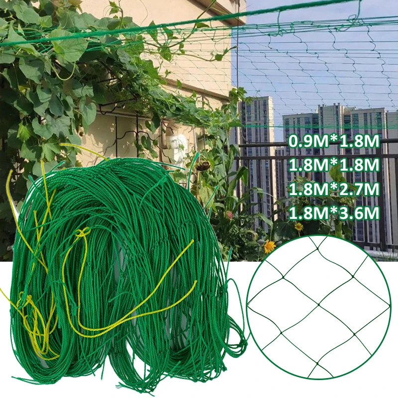 

1 Pc 4 Sizes Garden Plant Climbing Protective Fencing Mesh Anti Bird Net Trellis Netting Mesh Support Fruits Vine Veggie Bean