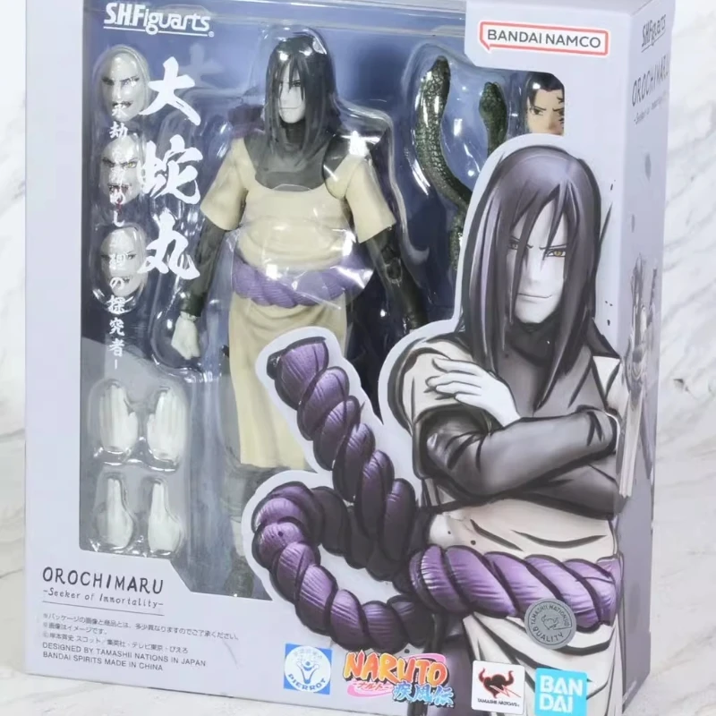 

Naruto S.H.Figuarts Orochimaru Action Figure Uchiha Sasuke Anime Bandai Original Shf Finished Model Kit Toy Gift In Stock