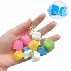 10Pcs Dental Gift Baby Tooth Box Tooth Shape Kids Milk Teeth Storage Container Child Baby Deciduous Tooth Organizer