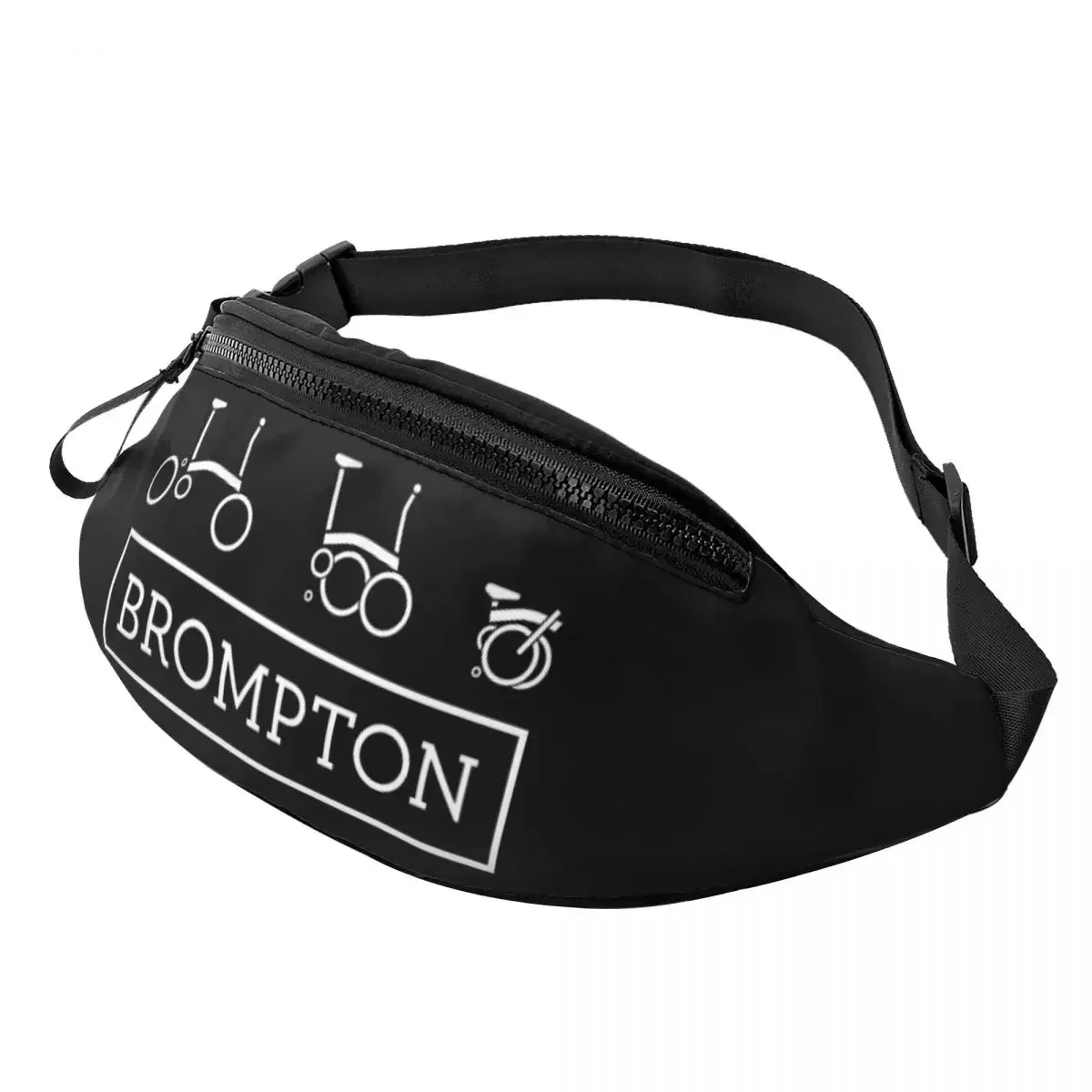 

Велосипедная забавная сумка Bromptons для мужчин и женщин, повседневная поясная кросс-боди сумка для телефона и денег, для походов