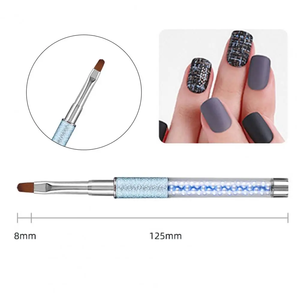 

Nail Art Pen Stunning Blue Rhinestone Nail Pen Lightweight Easy-to-use Uv Brush for Comfortable Body Hold Art Nail for Various