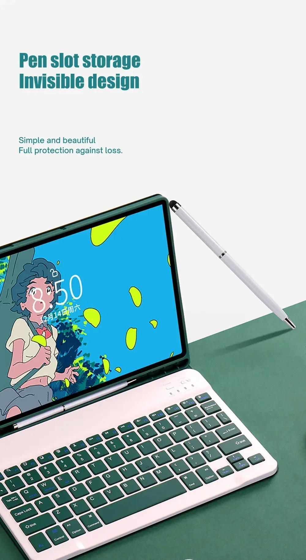 Universal Tablet Keyboard Case with Protective Cover