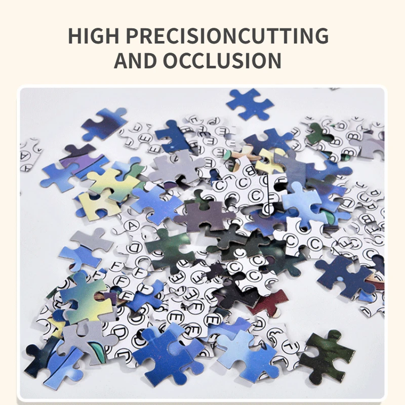 1000 Pieces Puzzle for Adult Moonlight Shadow Difficulty Decompression Games Educational Toys Christmas Gift Decorative Painting 3