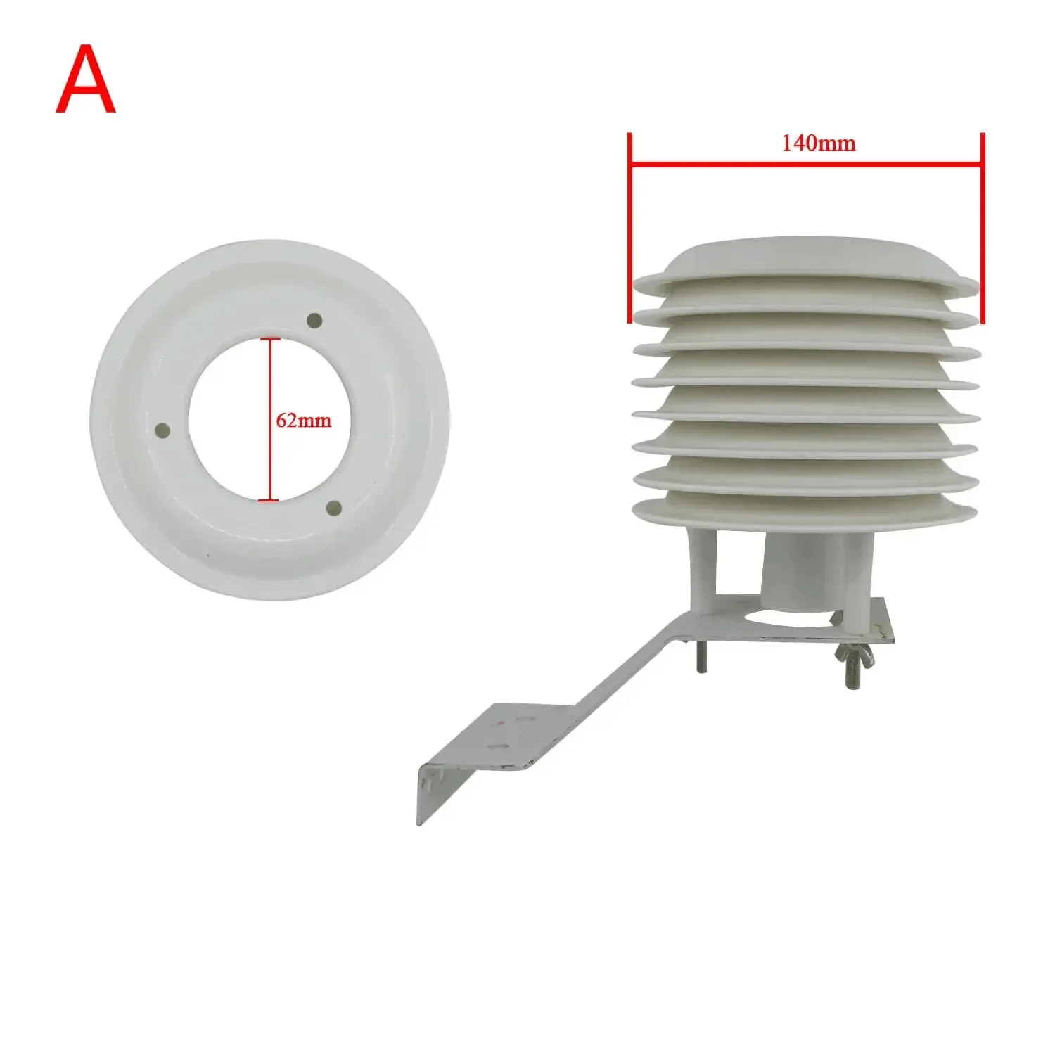 ABS Solar radiation shield ambient weather station projector 4-16 floors with bracket
