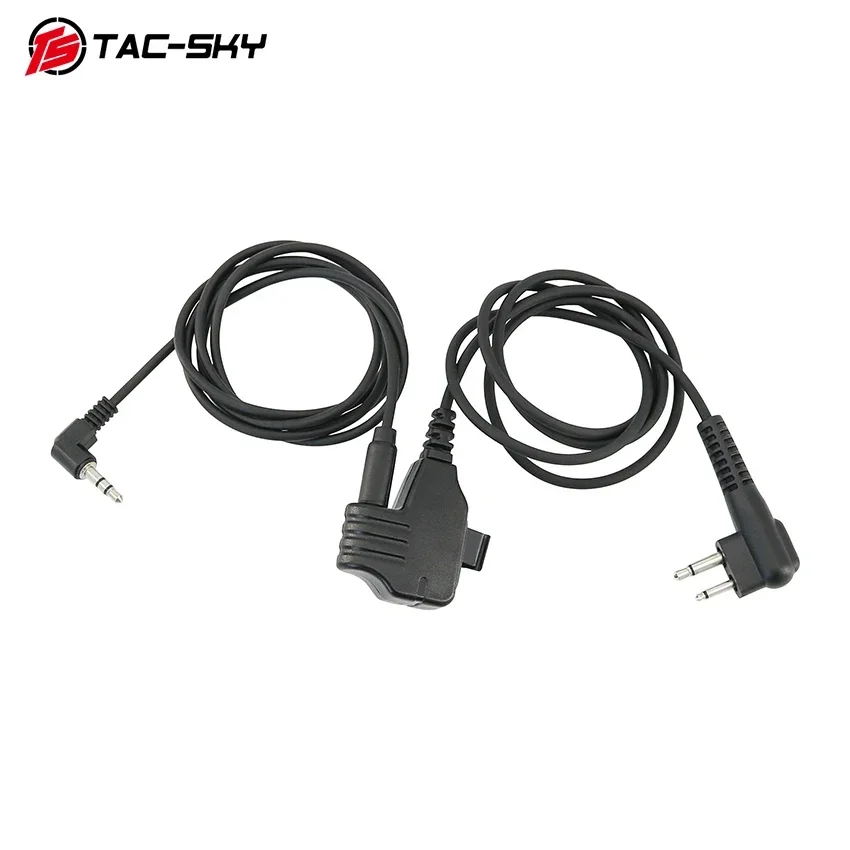 Motorola 2-Pin Plug to 3.5mm Microphone Adapter for Walkers Razor /Impact Sports Headset and Motorola 2-Pin GP2001 Walkie Talkie